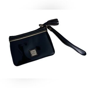 Dooney & Bourke Black Patent Leather Wristlet